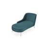 Henz Velvet Chaise Lounger in T Blue Colour