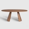 Andrew Hughes Veneer 6 Seater Dining Table in Brown Finish
