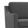 Abbey 2 Seater Fabric Sofa In Steel Colour