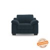 Esquel Premium 1 Seater Fabric Sofa in Indigo Blue Colour