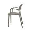 Kepler Brooks Vola Cafeteria Dining Chair in Grey Colour