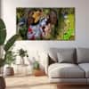 The Castle Decor Radha Krishna Spiritual Wall Art Framed Painting 27x48 Inch (Style 7)