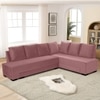 Melo 3 Seater Fold Out Sofa cum Bed in Pink Colour