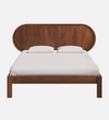 Orren Solid Wood Queen  Size Bed Without Storage (Provincial Teak Finish)