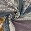 Tess Lavender Geometric 290 TC Cotton Flat Single Size Bedsheet with 1 Pillow Cover – Threads