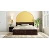 Brilliant Sheesham Wood King Size Bed Drawer Storage Walnut Finish (72 x 78 inches)
