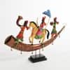 Desert Art Metal Handpainted Royal Baarat Bhopu Momento Showpiece
