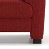Farina Premium 1 Seater Fabric Sofa in Salsa Red Colour