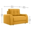 Calliro  Pull Out Sofa cum Bed  in Yellow Colour