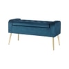 GIgel 2 Ottoman with Storage Color in Navy Blue