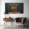 The Castle Decor Lord Buddha Meditation Wall Art Framed Painting 27x48 Inch (Style 18)