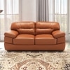 Hensley 2 seater Leatherette Sole in Tan Brown Colour