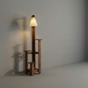 Dorian Beige Jute Floor Lamp with Beige Jute Base