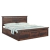 Madhvi Solid Wood Queen Size Bed In Box Storage Bed In Provincial Teak Finish
