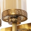Eliante Modern Wall Lights Mild Steel & Glass Material Antique Gold & Champaign Finish