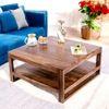 Turin Sheesham Wood Coffee Table In Teak Finish