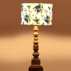 Devansh Multicolor Cotton Table Lamp With Wood Natural Base (7X7X21.25 Inches)-15