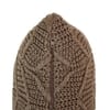 Rosa Dark Brown Melange Cotton Knitted Decorative Cushion Cover 16 x 16 Inches
