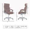 Mearisha High Back Executive Chair in Brown Colour