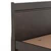 Basel Solid Wood Queen Size Drawer Storage Bed In Dark Chestnut Finish