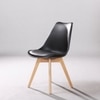 Kepler Brooks Valente Cafeteria Dining Chair in Black Colour
