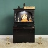 D'Dass Multi Color Mdf and Sheesham Wooden Temple With Cabinet For Pooja