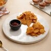 Marble Chip and Dip Tray with Small Dip Bowl