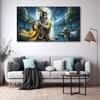 The Castle Decor Krishna Ji Wall Painting Wooden Framed 27x48 Inch (Style 34)