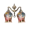 Devansh Metal Electric Wall Light in Multi Colour with Multi Shade Count of 2 Lights