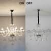 Paris 8 Arm Chrome and Clear Crystal Chandelier