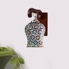 Devansh Solid Wood Electric Wall Light in Brown Colour with Multi Shade Count of 1 Light