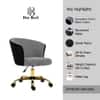 Doe Buck Paolo Black Houndstooth Upholstered Swivel Office Chair