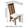 Columbus Sheesham Wood Dining Chair in Teak Finish
