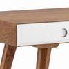 Roswell Solid Wood Study Table in Amber Walnut Finish