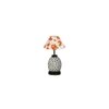 Danielle Multicolor cotton Glass Table lamp with Iron Base