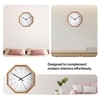 Wooden Wall Clock with 24-Hour Contemporary Dial
