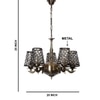 Devansh Dual Steel Metal  Wallmounted Lamp With Cotton Steel Metal  Shade