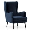 Genoa Wing Chair in  Cobalt Colour