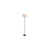 Perla Multi Cotton shade with Iron floor lamp