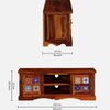 Sheesham Wood TV Unit in Honey Oak Finish for TVs up to 50 Inches