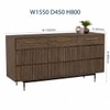 Scandinavian Hamilton Dresser Walnut Finish