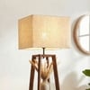 Charlotte Beige Jute Floor Lamp with Beige Jute Base