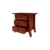Epsilon Solid Wood Bedside Table in Natural Finish