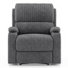 Dawson Fabric One Seater Manual Recliner in Stone Grey Colour