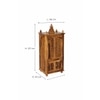 ium Sheesham Wood  Prayer Unit in Teak Finish