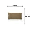 Kennedy Kelp Brown Cotton Knitted Decorative Cushion Cover 12 x 20 Inches