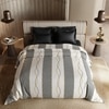 Stoa Paris Satin Comforter, 300TC Comforters for King Size Bed or King Deep Black