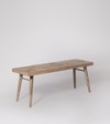Leykey Solid Wood Bench In  Natural  Finish