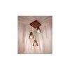 Taper Brown Solid Wood Cluster Hanging Light
