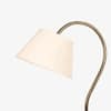 Kaze Handicrafted Floor Lamp in Golden and White Colour
